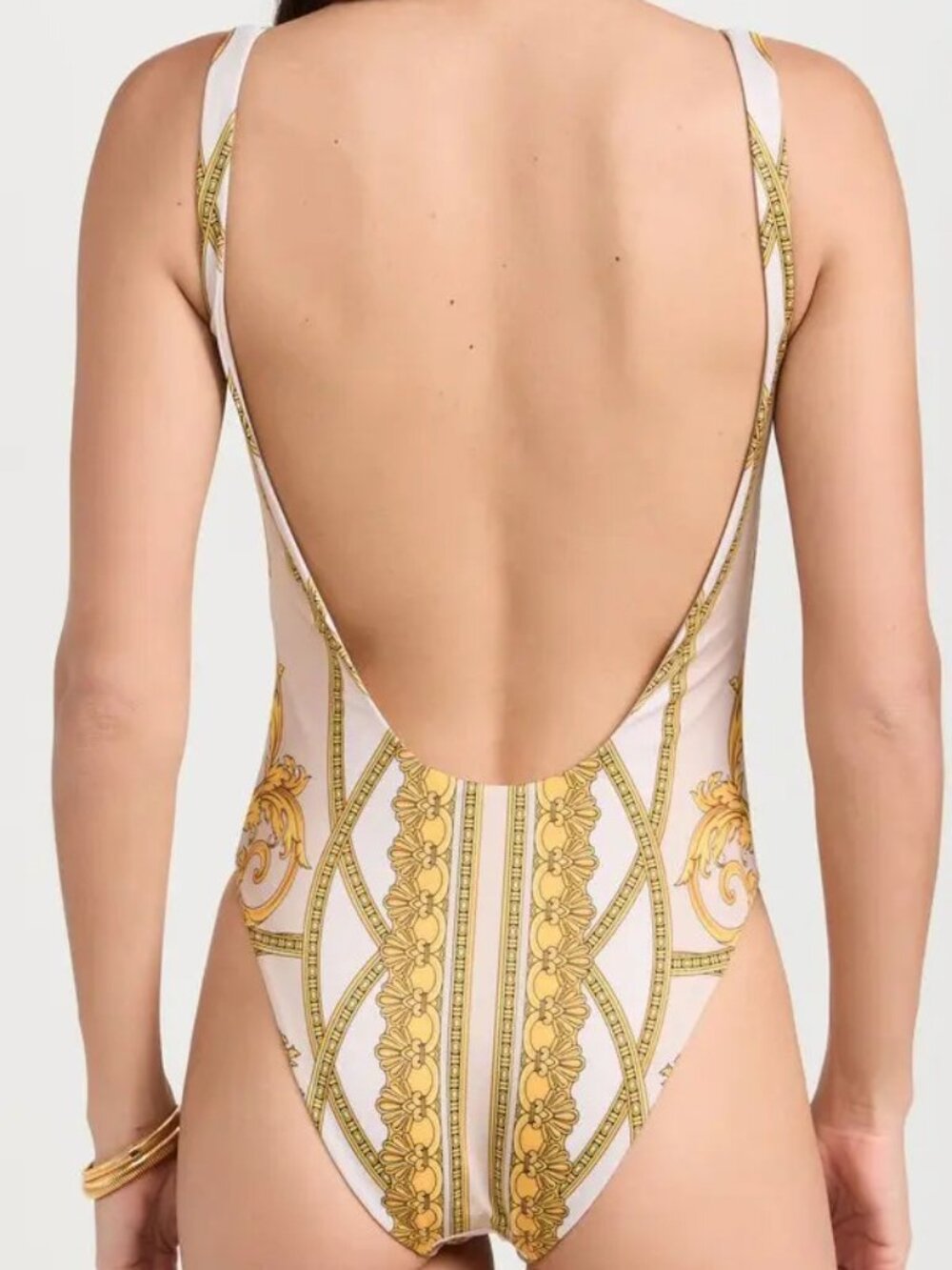 Versace Women's Barocco Print One Piece Swimsuit Versace sz 1 US XS IT 38 - Picture 3 of 5